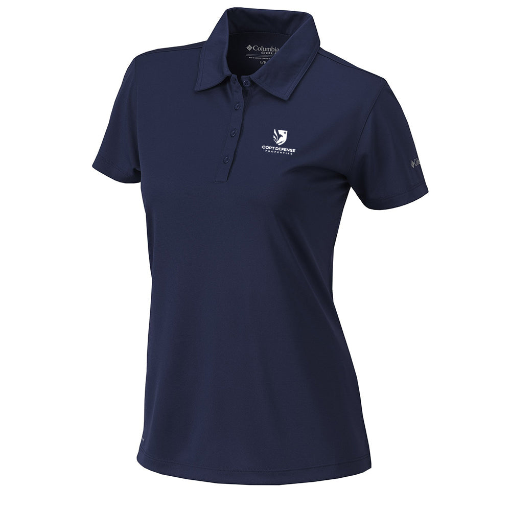 CDP Columbia Womens OMNI WICK Birdie Polo (Navy)