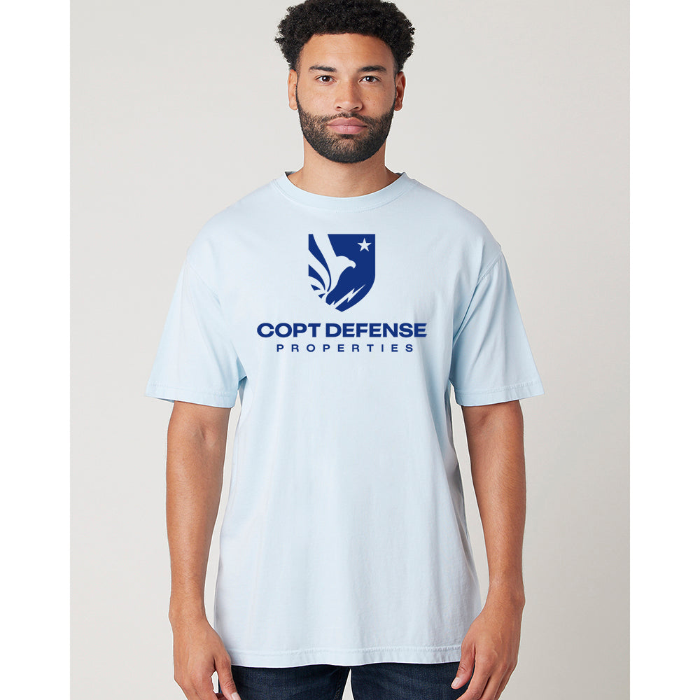 CDP Cotton Heritage garment Dyed Unisex Short Sleeve Tee (Sky Blue)