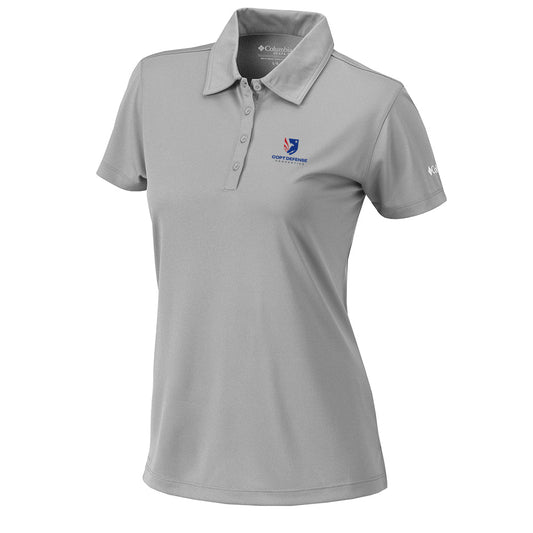 CDP Columbia Womens OMNI WICK Birdie Polo (Light Grey)