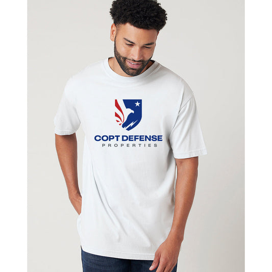 CDP Cotton Heritage garment Dyed Unisex Short Sleeve Tee (White)