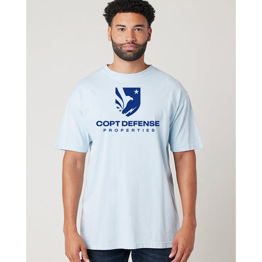 CDP Cotton Heritage garment Dyed Unisex Short Sleeve Tee (Sky Blue)