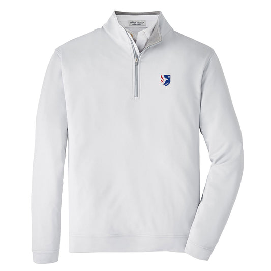 CDP Peter Millar Men's Perth Stretch Loop Terry Quarter-Zip (Grey)